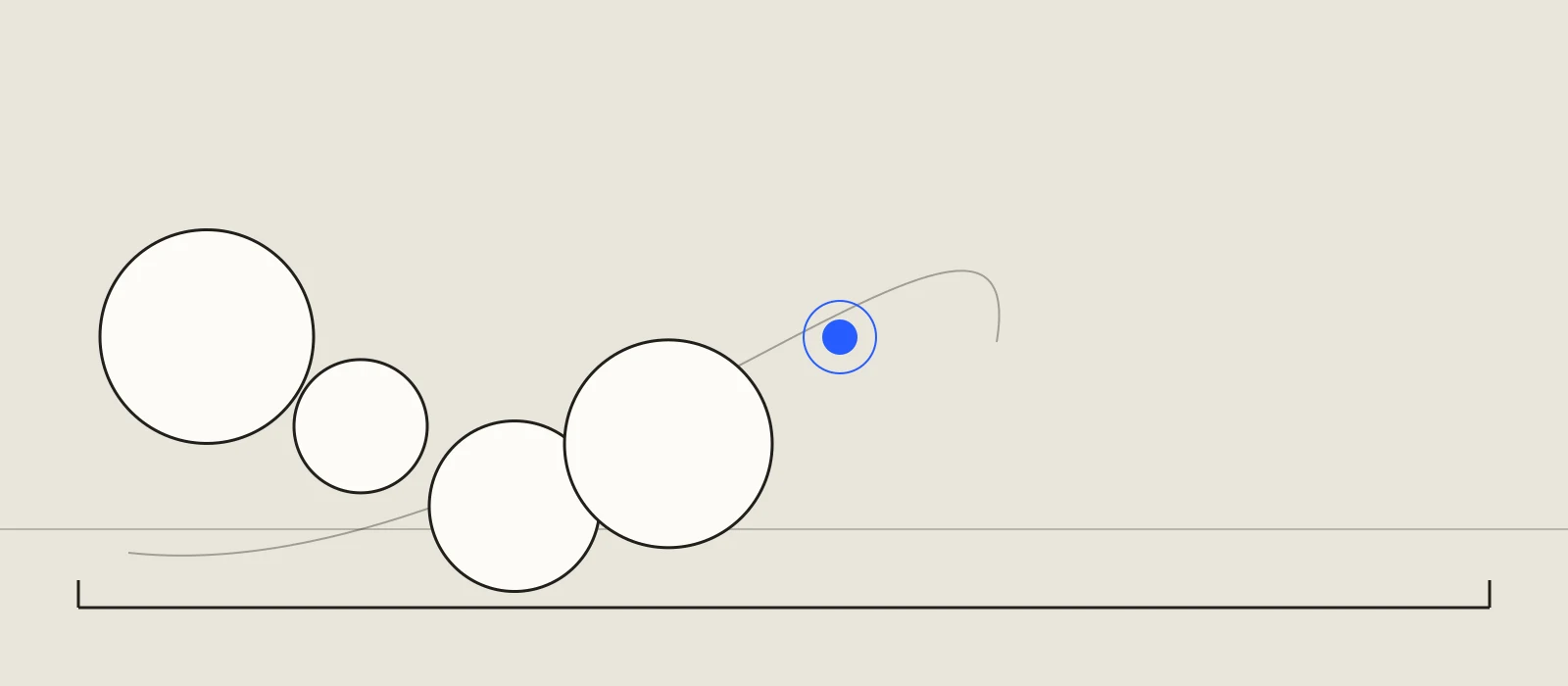 An artist circle and an audience circle linked by the song